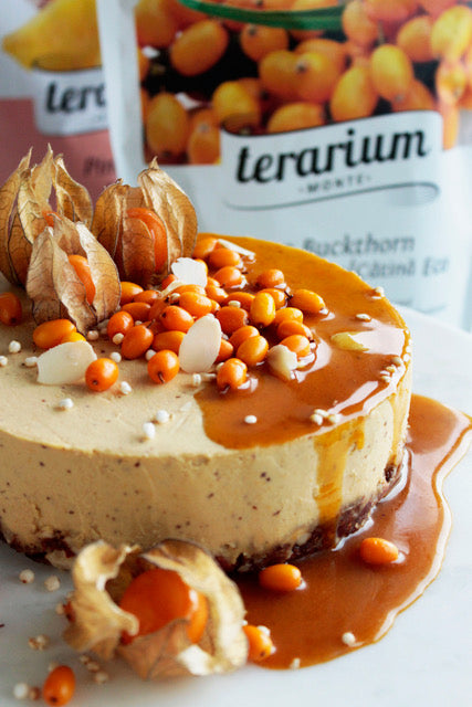 Rețetă Simplă de Tort Raw Vegan cu Cătină și Ananas