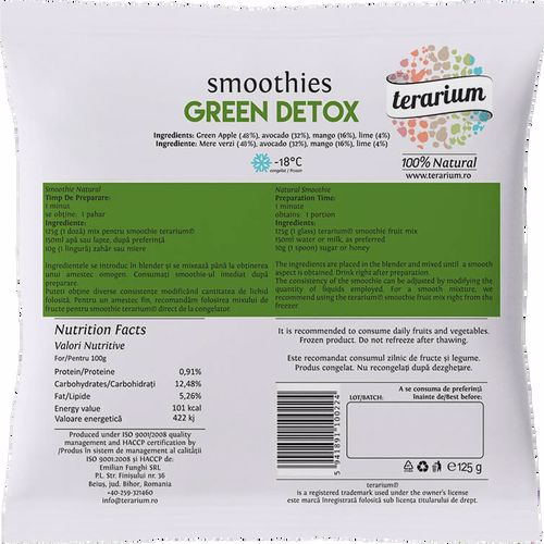 terarium.ro TERARIUM SMOOTHIES GREEN DETOX 125GR
