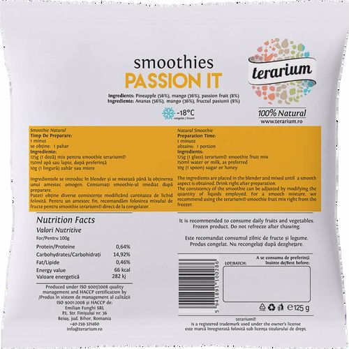 terarium.ro TERARIUM SMOOTHIES PASSION IT 125GR
